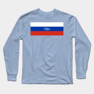 Ufa City in Russian Flag Long Sleeve T-Shirt